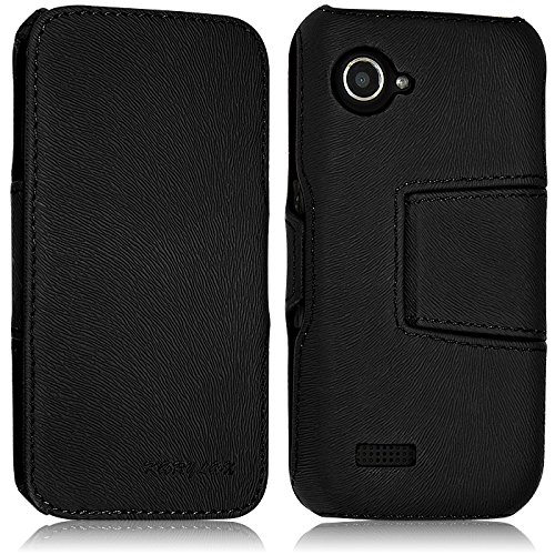 Seluxion - Coque Housse Etui avec Rabat Latéral Fonction Support pour Wiko Cink Slim 2 Couleur Noir