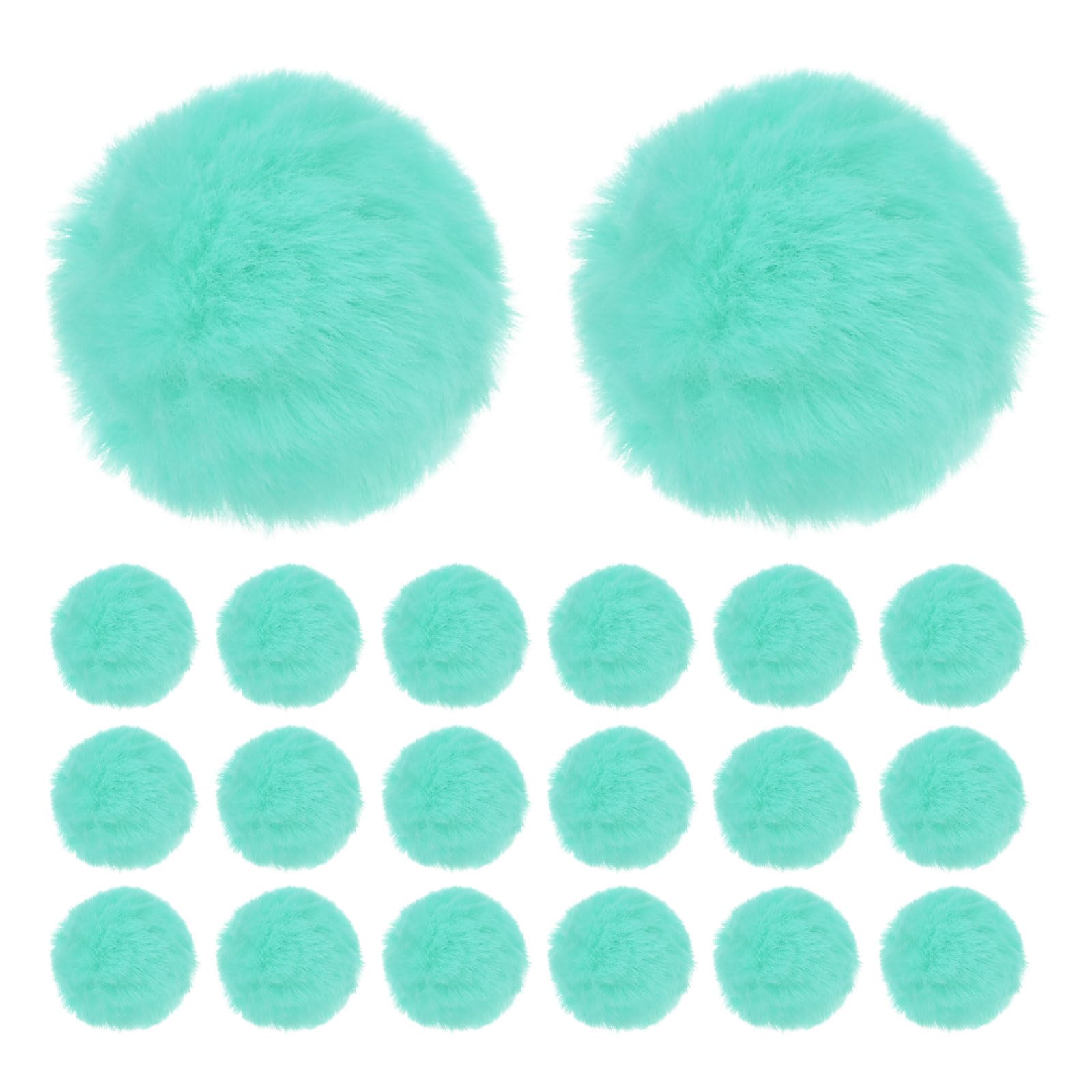 M METERXITY 20-Pack Faux Fur Pom Poms