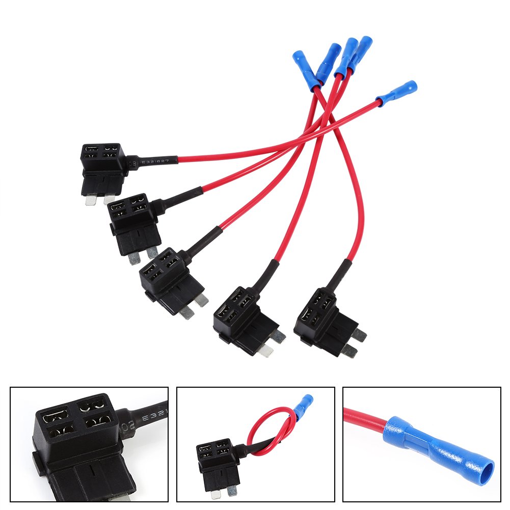 12 V samochodowy bezpiecznik dodatkowy A-obwodowy adapter do kranu mini ATM APM Blade bezpiecznik uchwyt z tyłu standardowy ostrze bezpiecznik pudełko uchwyt gniazdo wtykowe