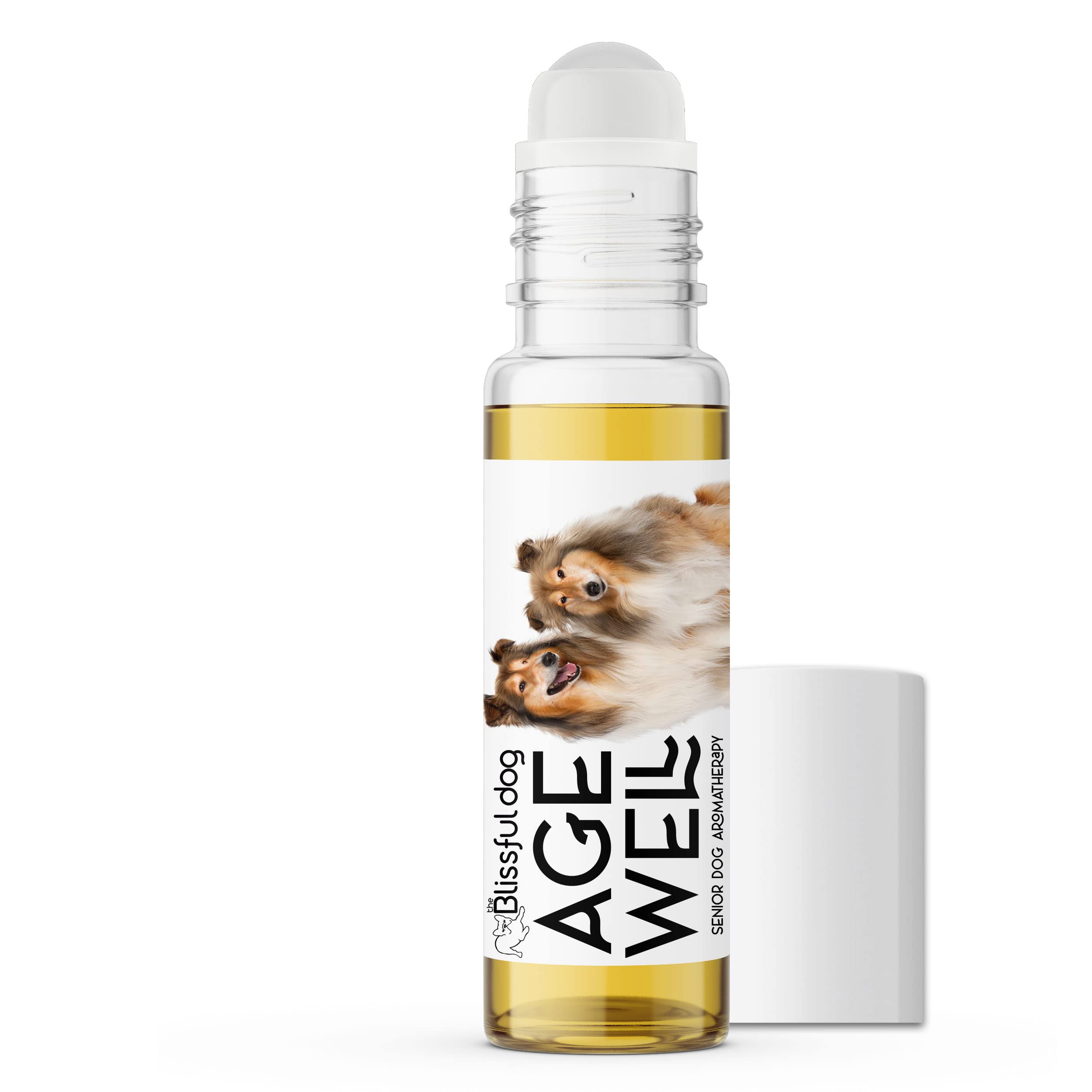 The Blissful Dog Shetland Sheepdog Age Well Aroamatherapy Roll-On Bottle for Your Dog's Peaceful Ageing