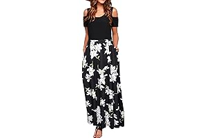 Women's Cold Shoulder Maxi Dress: A Breezy Style for Summer