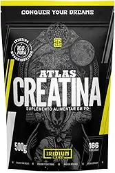 Iridium Labs Creatina Atlas 100% Pura - 500g - 166 doses - Monohidratada - Energia Resistência Força