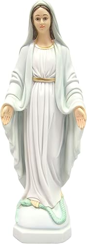 Vittoria Collection - Figura decorativa de estatua italiana de Nuestra Señora de la Gracia fabricada en Italia para interiores y exteriores 180in
