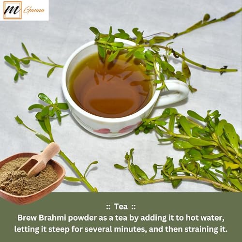 Miniatura 6 de Polvo Brahmi 100% natural 0.5 libras / 227 GMS | Polvo de Bacopa Monnieri para cabello y salud