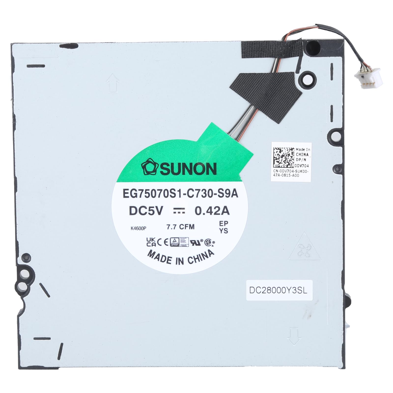 Ventilador de refrigeración GPU para portátil CPU M7670 A5500 8