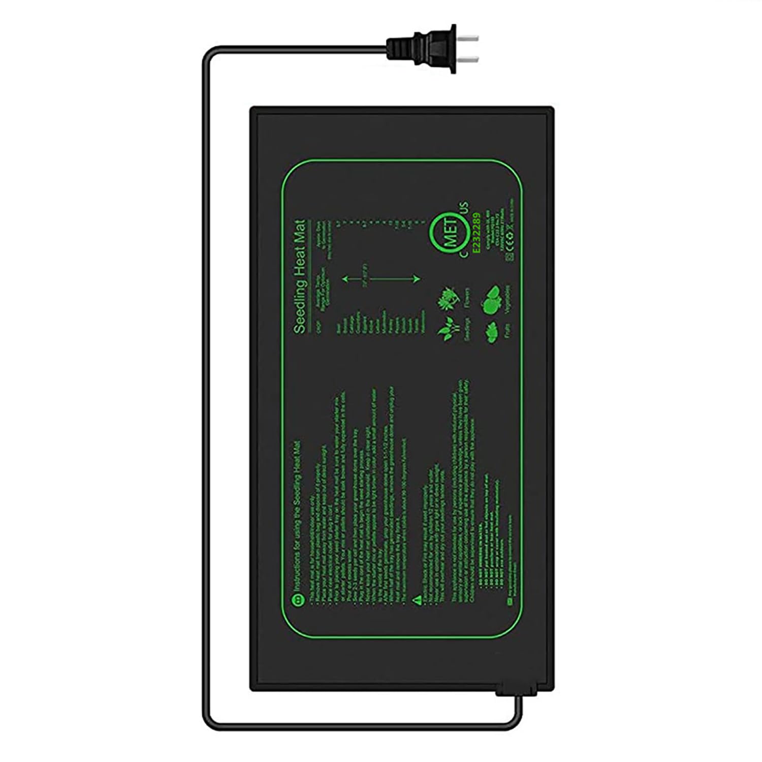 wasserdichte Sämling-Heizmatte, Langlebige PVC-Leder-Hydrokultur-Heizmatte Mit Intelligenter Thermostatsteuerung, Einfacher Und Sicherer Stromanschluss, Für Die Gartenarbeit Im Innenbereich