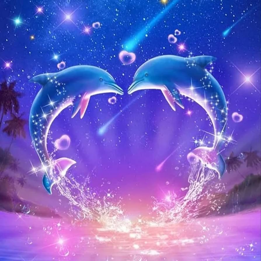 あ*こ様 Dolphins in Love DIYアートキット DAC あ*こ様 Dolphins in Love DIYアートキット DAC あ*こ様 Dolphins