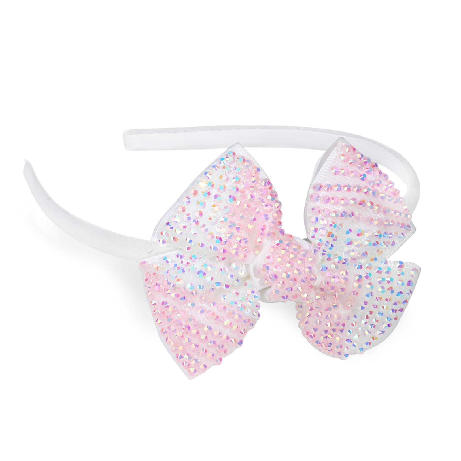 CIEHER Bow Headband for Girls White Hairband Hair Accessories Girls Headbands