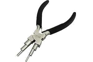 vouiu Professional 5.8” Bail Making Jewelry Pliers with 6 Step