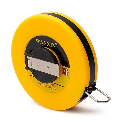 Miniatura 1 de Utoolmart 10M Cinta métrica doble cara métrica fibra de vidrio métrica carrete rollo herramienta de medición 1 unids