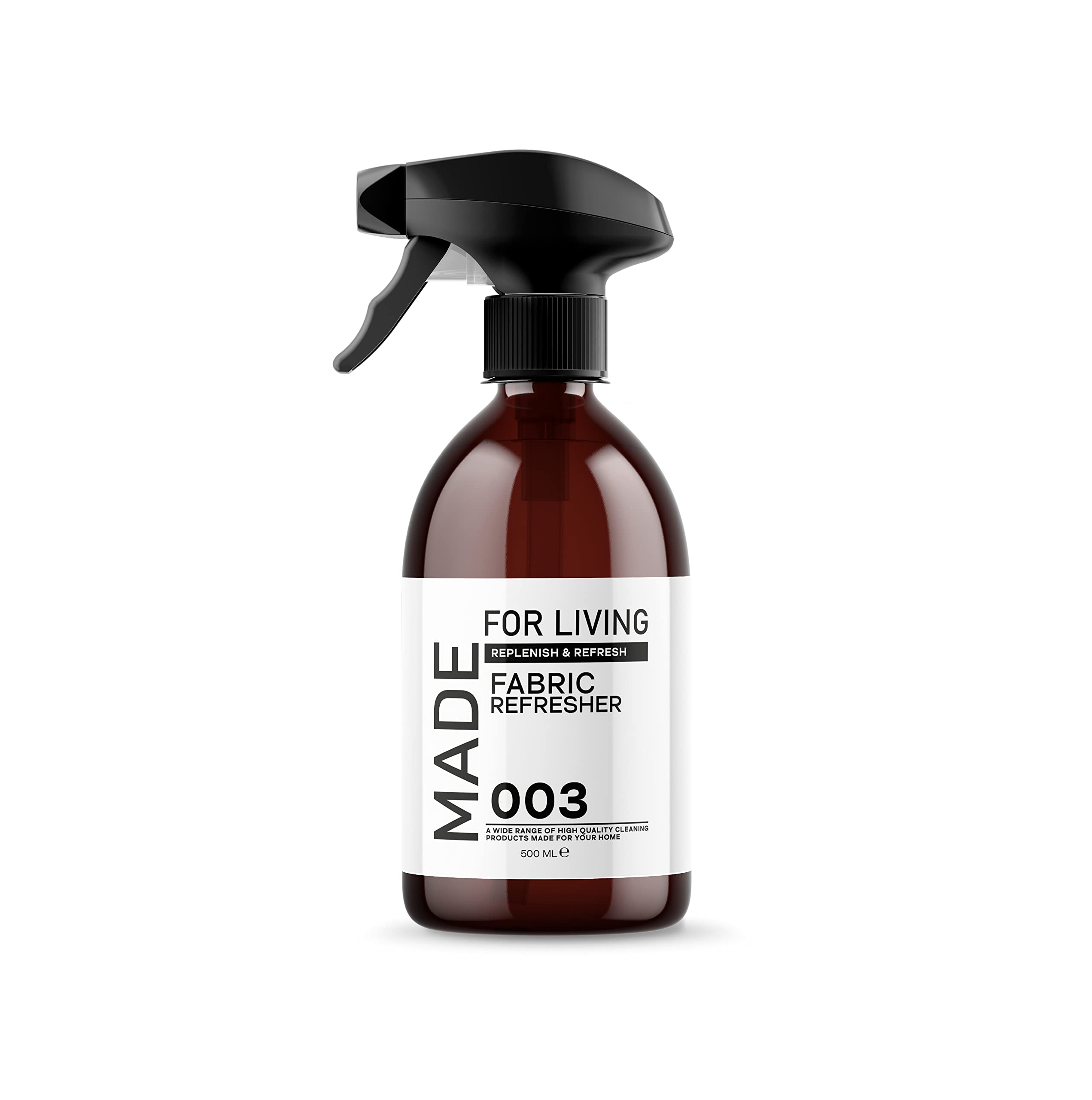 Made For Living - Fabric Refresher Spray 500ml - Odour Neutraliser & Freshener for Clothes, Upholstery, Curtains & Soft Furnishings - Eliminates Smells, Leaves Fabric Clean & Revived