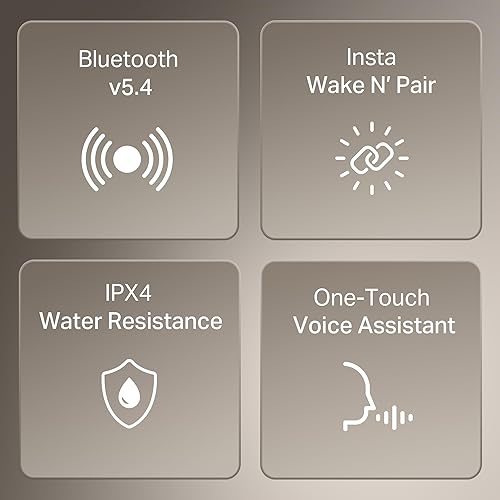 boAt Airdopes 141 Gen 2, 4 Mics ENx Tech, 48 Hrs Playback, Free Music Streaming, Fast Charge, Low Latency, IPX4, v5.4 Bluetooth Earbuds, TWS Ear Buds Wireless Earphones with mic (Grey)(Grey)