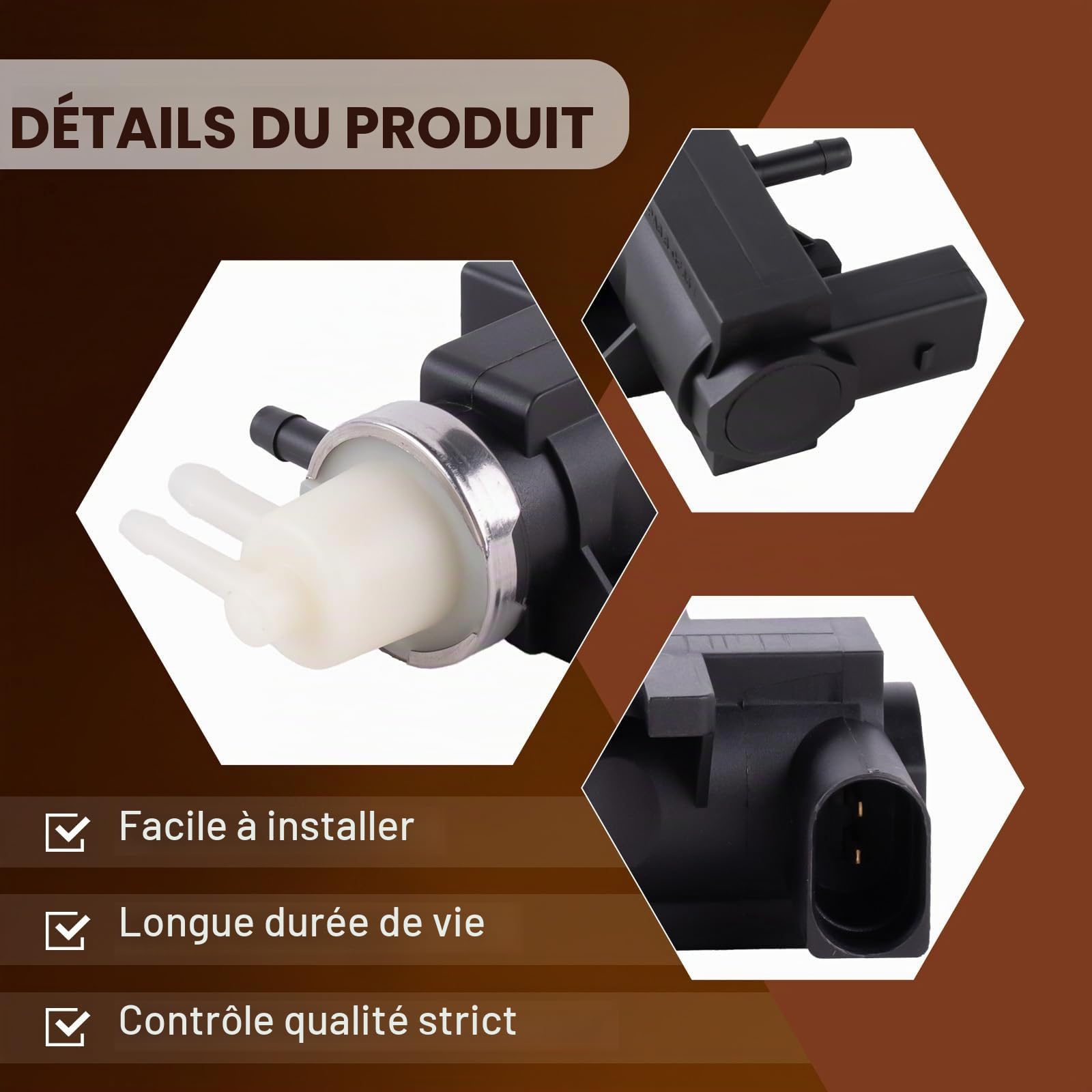 Turbo Vanne magnétique pour A3 A4 TT 1J0906627B 1K0906627B