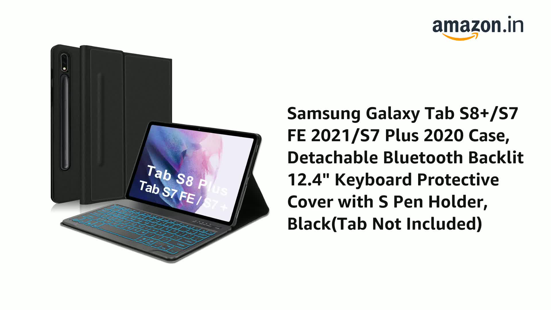 YEHOBU Samsung Galaxy Tab S8+/S7 FE 2021/S7 Plus 2020 Case