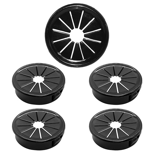 Miniatura 7 de Ojales de cable de 1-38 pulgadas tipo hebilla en forma de pétalo para gestión de cables y protección de gabinetes, 5 piezas de 1.378 in