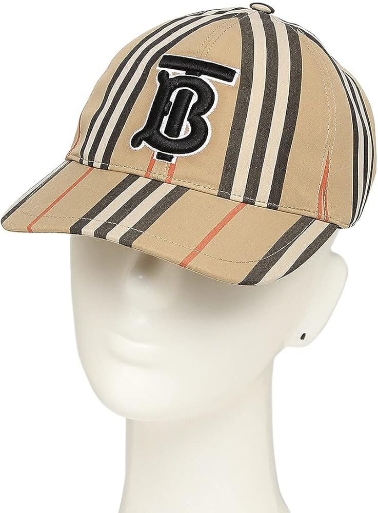 BURBERRY 子供用キャップ 黒 アイコンストライプ　Mサイズ　未使用級★ Amazon.co.jp: [BURBERRY] [バーバリー] 帽子 モノグラム