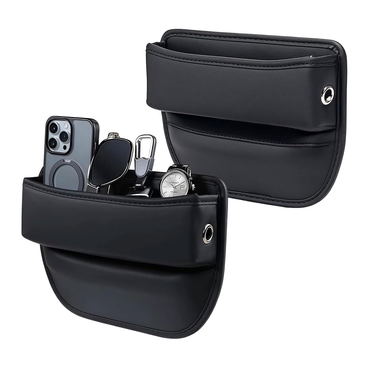 Tryagat 2pcs Car Seat Gap Organisers for VW Tiguan 3 2024 2025