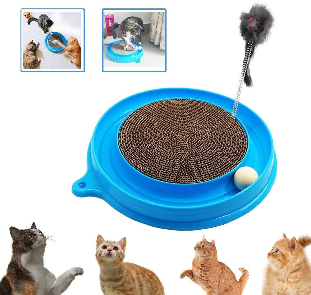 Cat Turbo Scratcher Toy, Blue