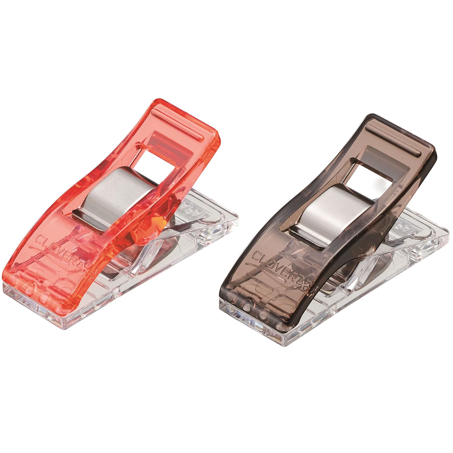 Amazon | Clover 仮止めクリップ 〈ピーチ＆モカ〉 22-742 | 指ぬき 通販