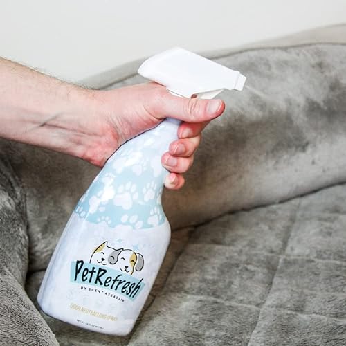 Miniatura 3 de Pet Refresh Paquete  1 aerosol de 16 onzas, 1 aerosol de 4 onzas, 1 detergente para ropa de 16 onzas, eliminador de olores de mascotas para el