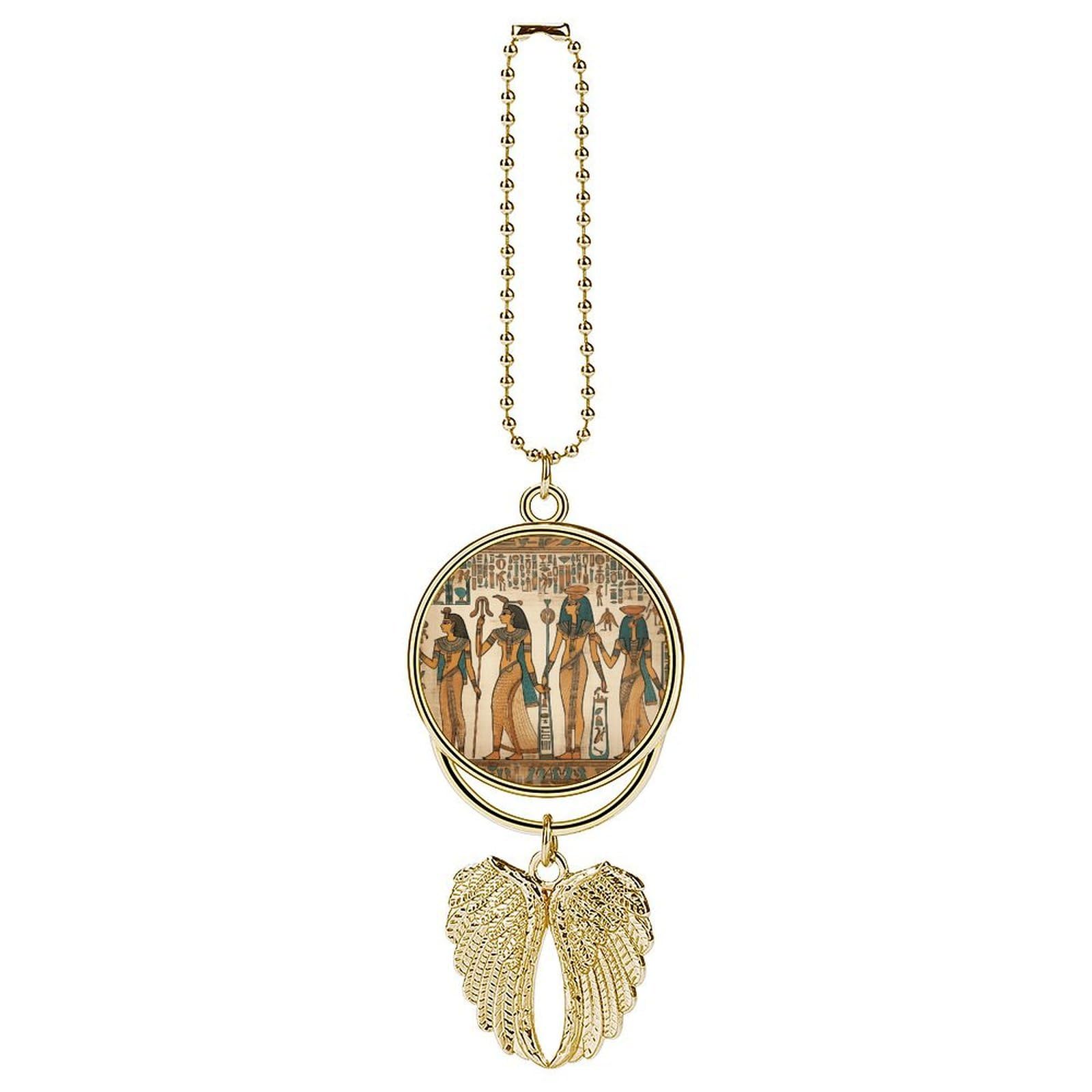 Women in Ancient Egypt Car Pendant Personalized Car Hanging Ornament Auto Rear View Mirror Hanging Decoration Accessories Metal Cars Interior Ornament for Most Cars Truck SUV