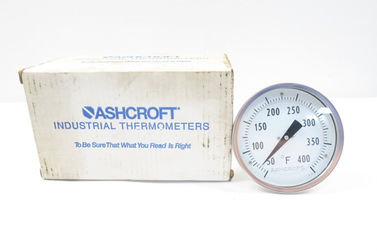 ASHCROFT 50EI60R060 5IN BIMETAL Thermometer 50400F 1/2IN