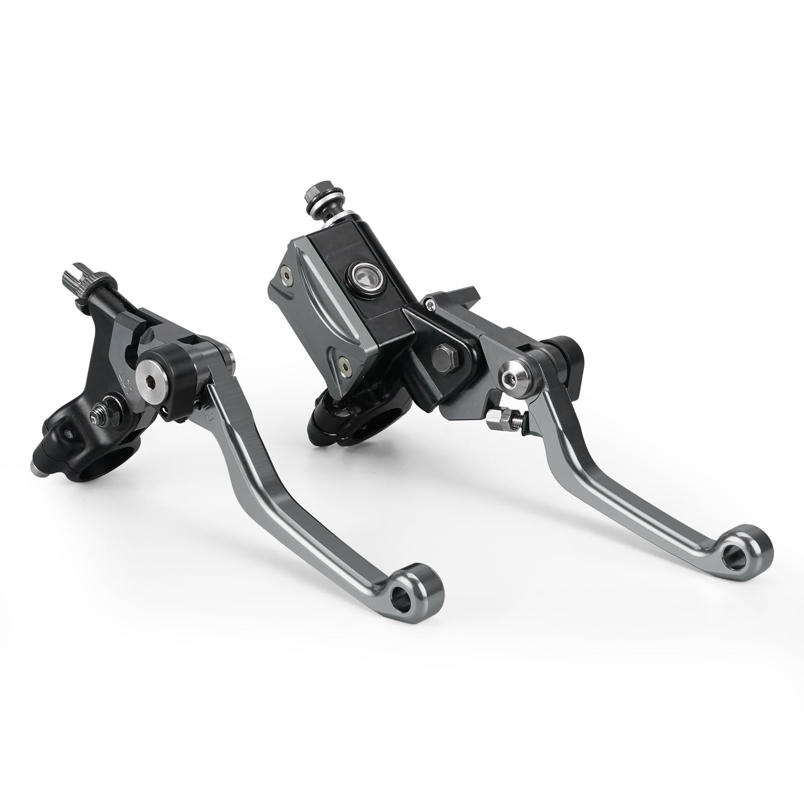 Kupplungsbremshebel Brems- und Kupplungshebel für Suzuki DRZ400S DRZ400SM RMZ250 RMZ450 RM 85 125 250 RMX 250S 450Z(Titanium)