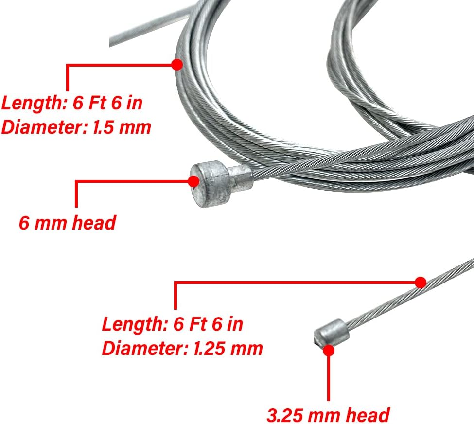 Pit Posse PP3280 Universal Cable Emergency Repair Kit for Motorcycle ATV - Throttle Clutch Brake Cables Included -Compact - 9 Cable Ends