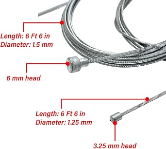 Pit Posse PP3280 Universal Cable Emergency Repair Kit for Motorcycle ATV - Throttle Clutch Brake Cables Included -Compact - 9 Cable Ends