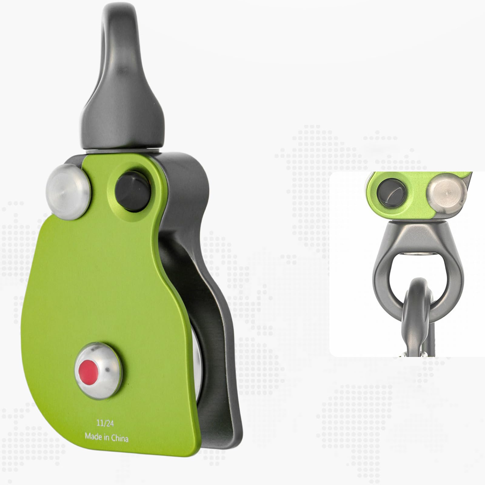 Deberes Sistemas de polea Simple Doble de Deslizamiento con diseño Resistente a enredos para Deportes de montañismo Aire Libre Polea Doble