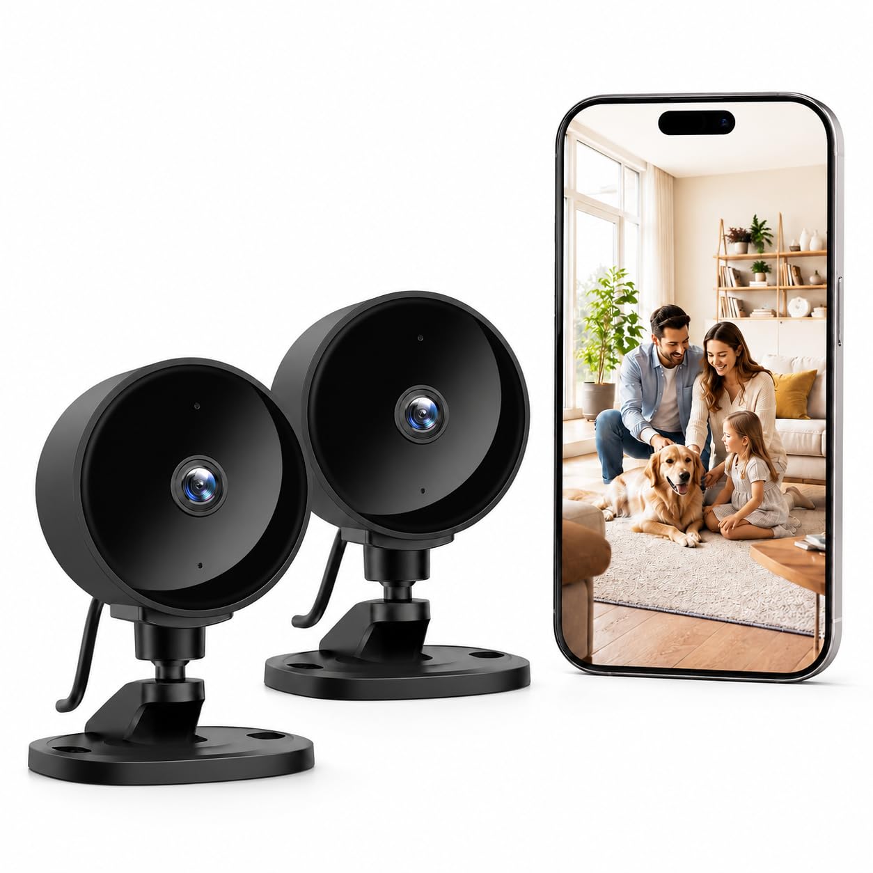 WOLFANG Telecamera WiFi Interno 1080P