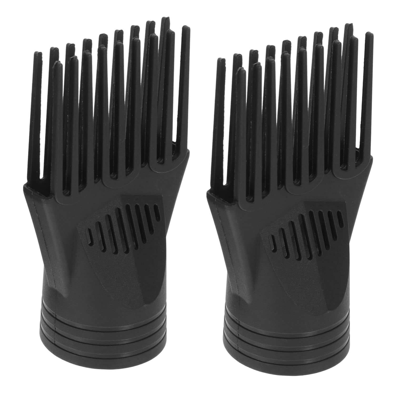 SHERCHPRY 2Pcs Hair Dryer Diffuser Attachment Comb Compatible with Dryers Lightweight Durable Styling Tool for Curly Wavy Hair Reduces Frizz Enhances Shine
