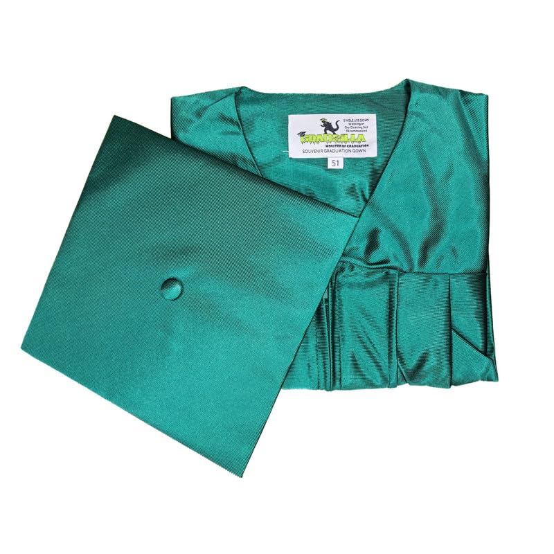 Image of Gradzilla Graduation Cap and Gown Set - Shiny Finish for High School and College, Durable Robes for Commencement Ceremonies