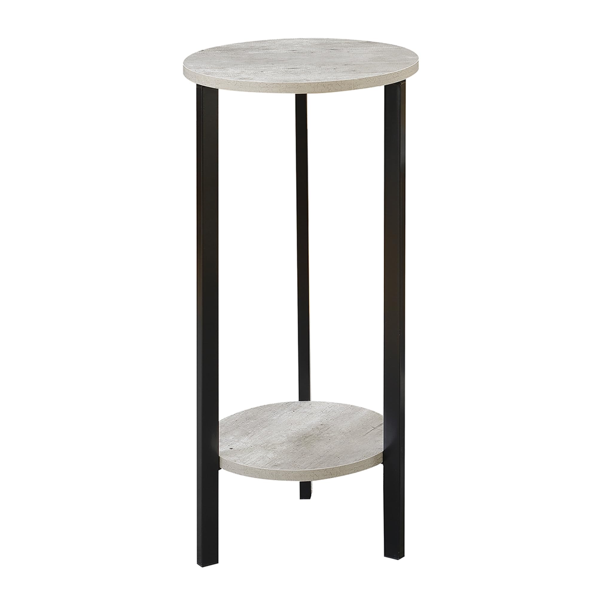 "Convenience Concepts Graystone 31"" Plant Stand, Faux Birch / Black" (111253)