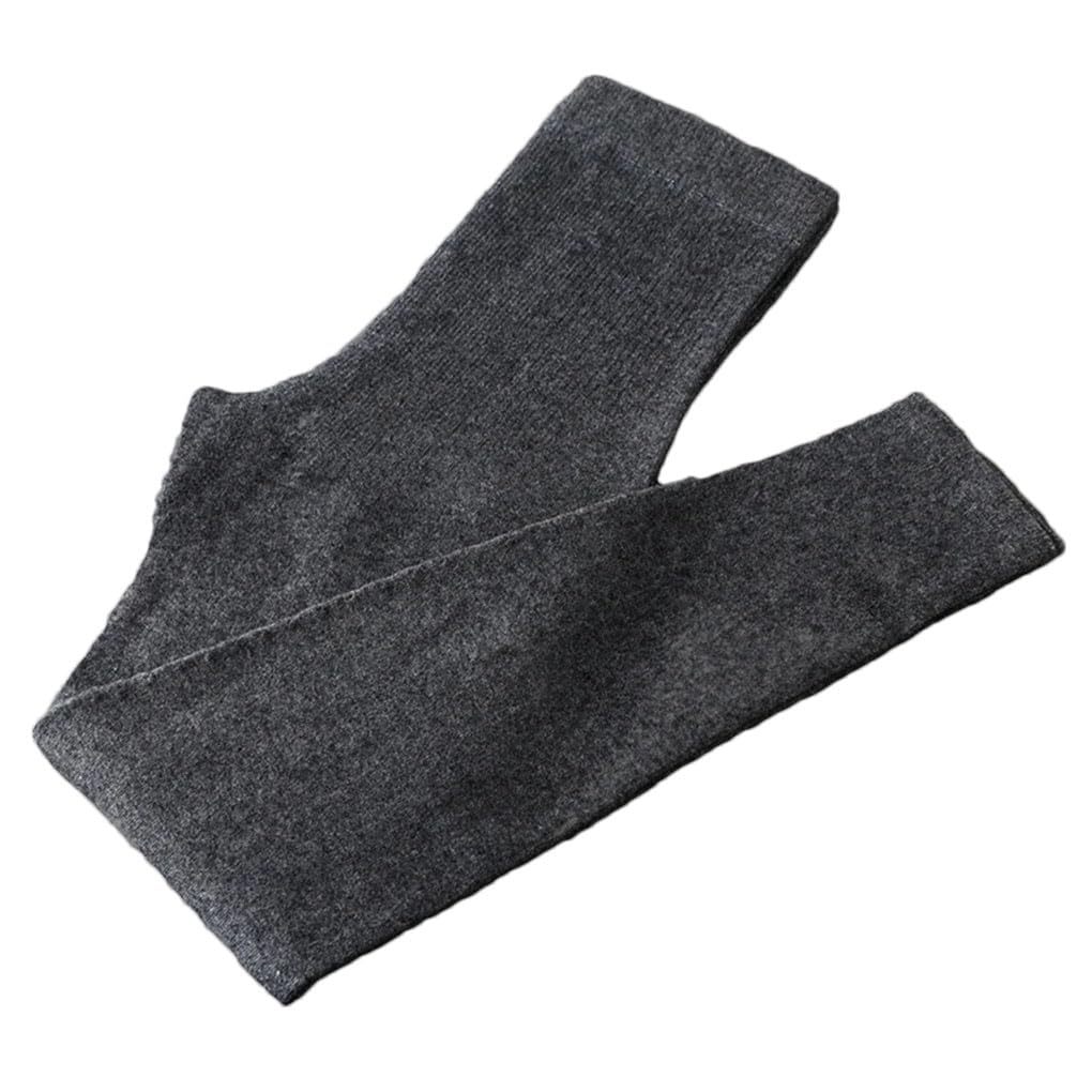 Pantaloni da donna in lana, lunghi, elastici, invernali, senza cuciture, tinta unita