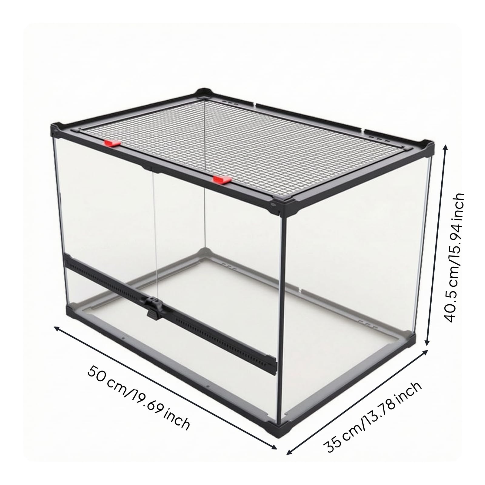 Terrarium pour Reptiles Pratique, 50 35 40.5cm