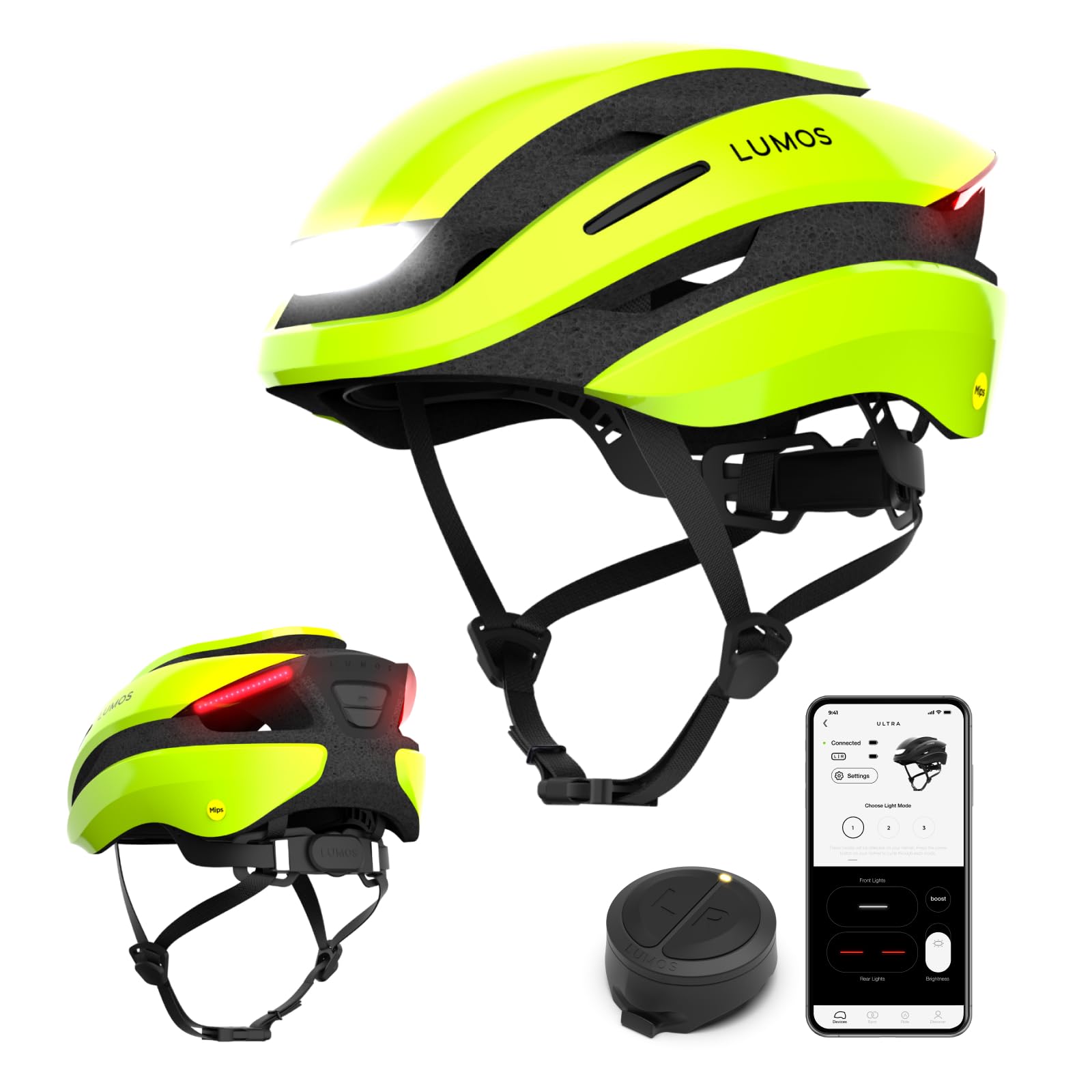 Lumos Ultra Bike Helmet | 360˚ Visibility TÜV Verified | Front & Rear LED Lights with Turn Signals | Commuter Bike Helmet for Adults Men Women — image 1