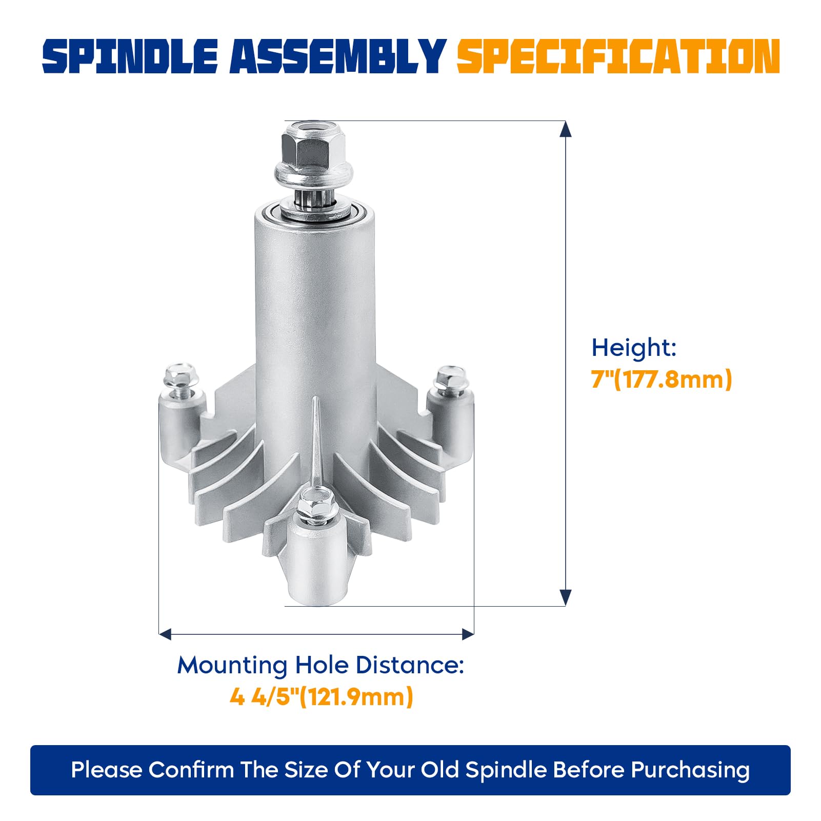 AEagle Husillo para AYP 130794 532130794 Husqvarna LT130 YTH150 YTH1842 Poulan PP1242 342074 36 38 42 pulgadas cubierta de cortacésped 2 unidades