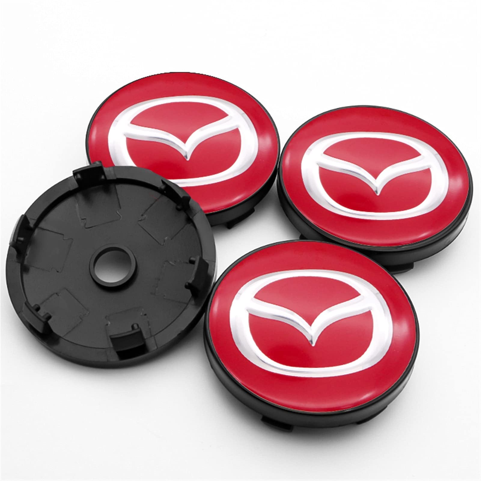 Buy Cover for wheel luxury 4pcs 60mm car Mazda logo wheel center hub