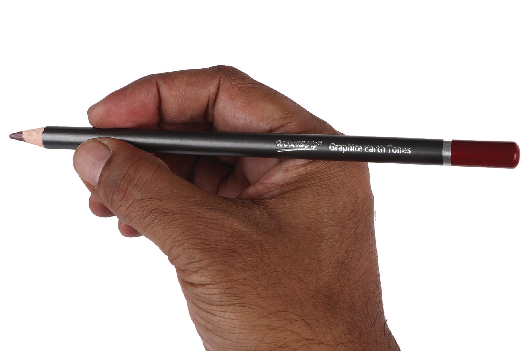 Amazon | worison 水溶性 アーストーン12色グラファイト鉛筆 | 色鉛筆