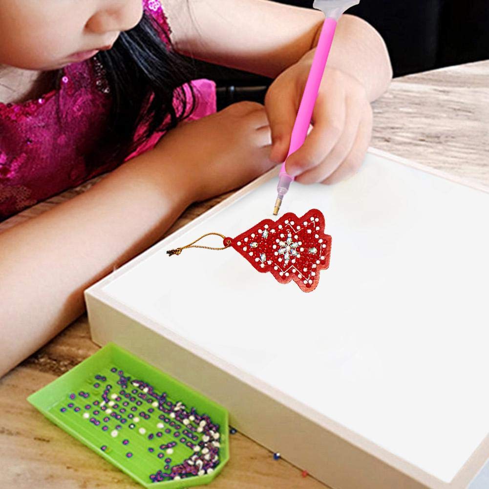 10 piezas DIY Taladros completos Forma especial Árbol de Navidad Colgante
