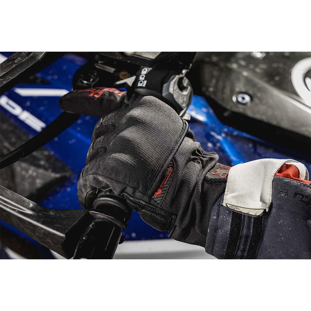 Furygan Jet All Seasons D3O EVO rękawice motocyklowe dla mężczyzn - 100% skóra dłoni - kompatybilność z ekranem dotykowym - komfort, oddychające i lekkie