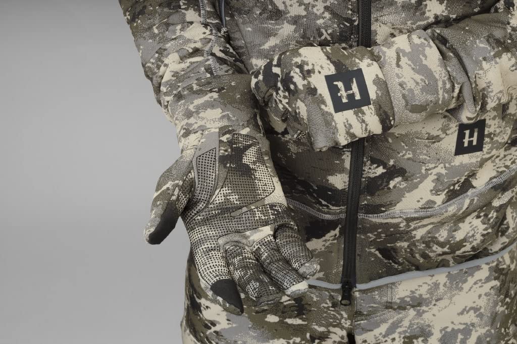 Härkila Mountain Hunter Expedition - Guantes de caza silenciosos con dedos táctiles