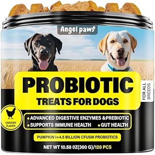 Probiotics for Dogs - Grain Free Digestive Support for Gut Health & Skin Comfort - Delicious Soft Treats with Prebiotics f...