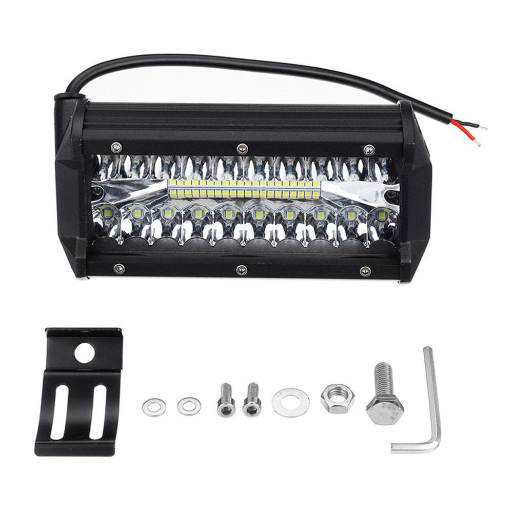 18 cm 40 000 lm 120 W samochód LED robocze reflektory Combo prowadzenie przeciwmgielne lampa do terenowych ciężarówek łodzi Atv