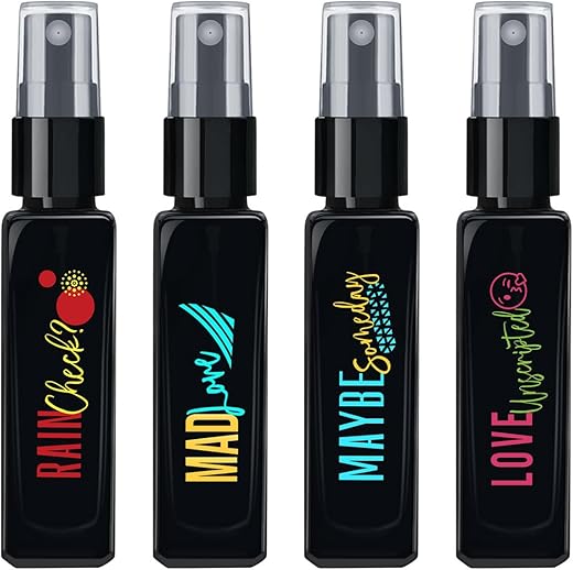 Maryaj Rain Check? EDP and Mad Love EDP and Maybe Someday EDP and Love Unscripted EDP (Pack of 4, Each 8ML) Long Lasting Scent Spray Gift For Men and Women