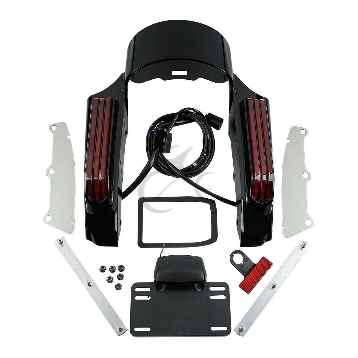 TCMT Rear Fender Fascia w/LED Light Kit Fits For Harley Touring Electra Glide Road King Road Glide 2014-2020