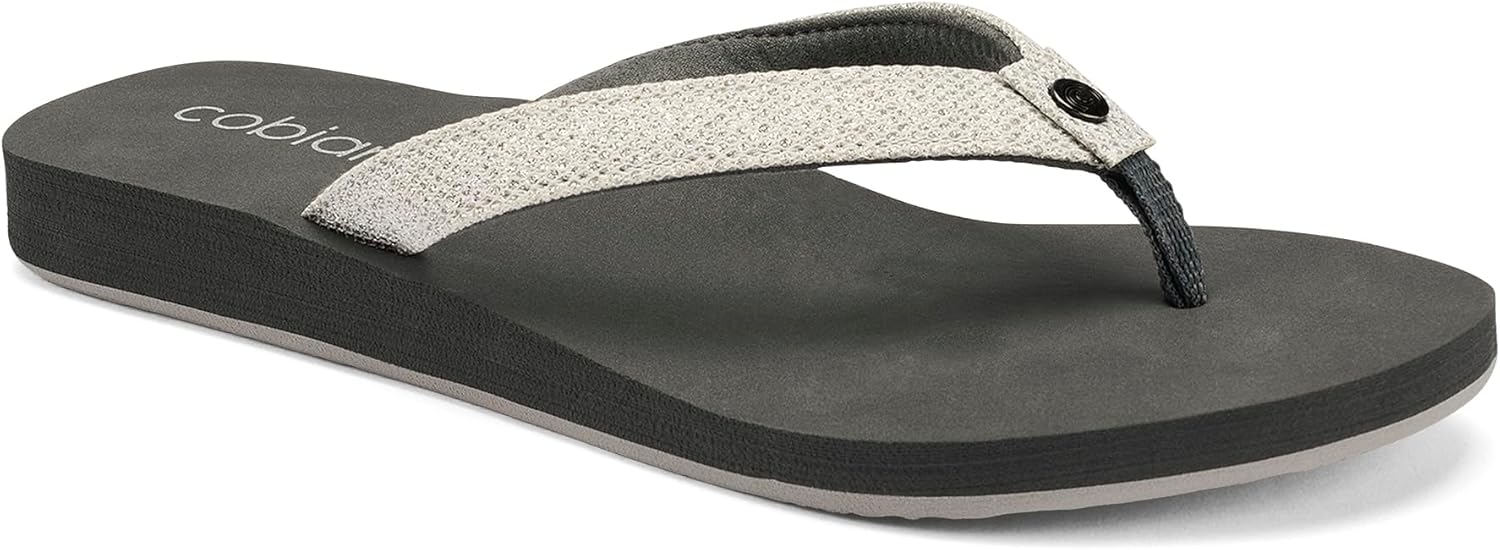 Cobian Fiesta Skinny Bounce – Women’s Sandals With Flexible Cushioned Footbed – Soft Flip Flops for Women With Slim Fabric Strap
