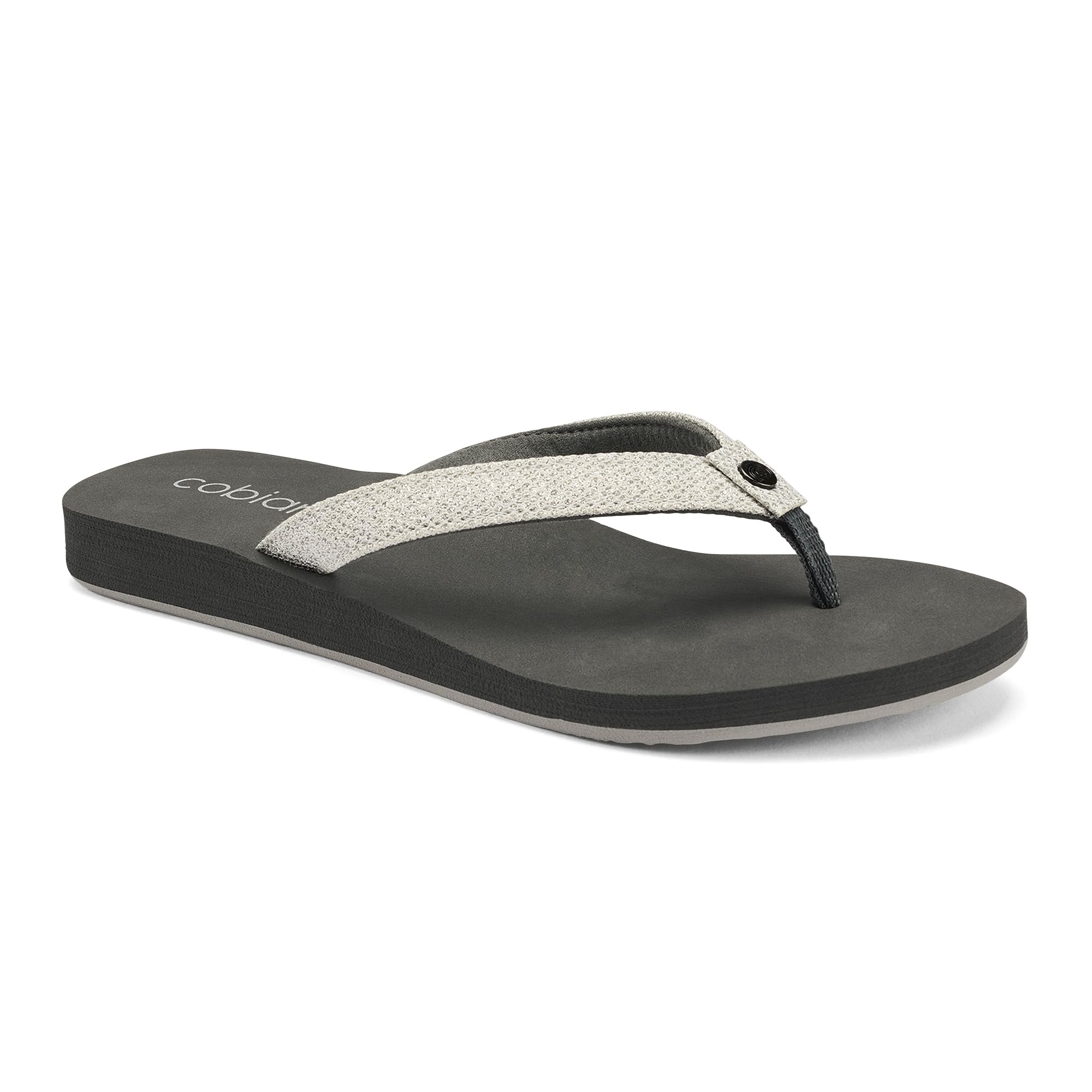 Cobian Fiesta Skinny Bounce Womens Sandals With Flexible Cushioned Footbed Soft Flip Flops for Women With Slim Fabric