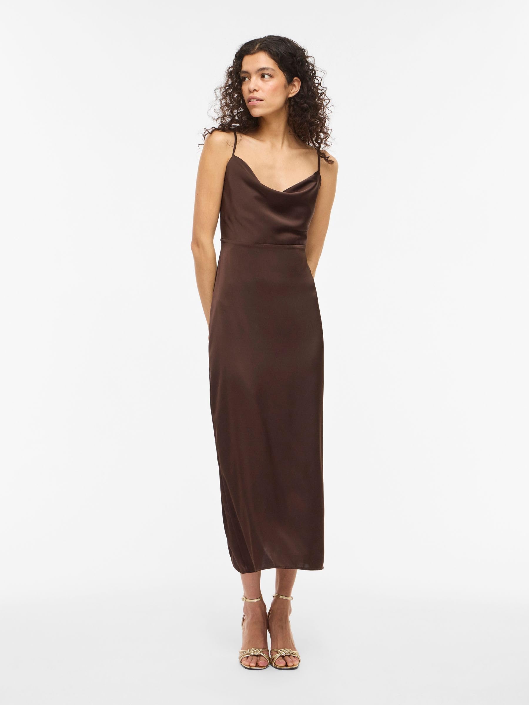 VILA Viravenna Strap Ankle Dress - Viravenna Noos/DC Robe à lanières Femme (Lot de 1)